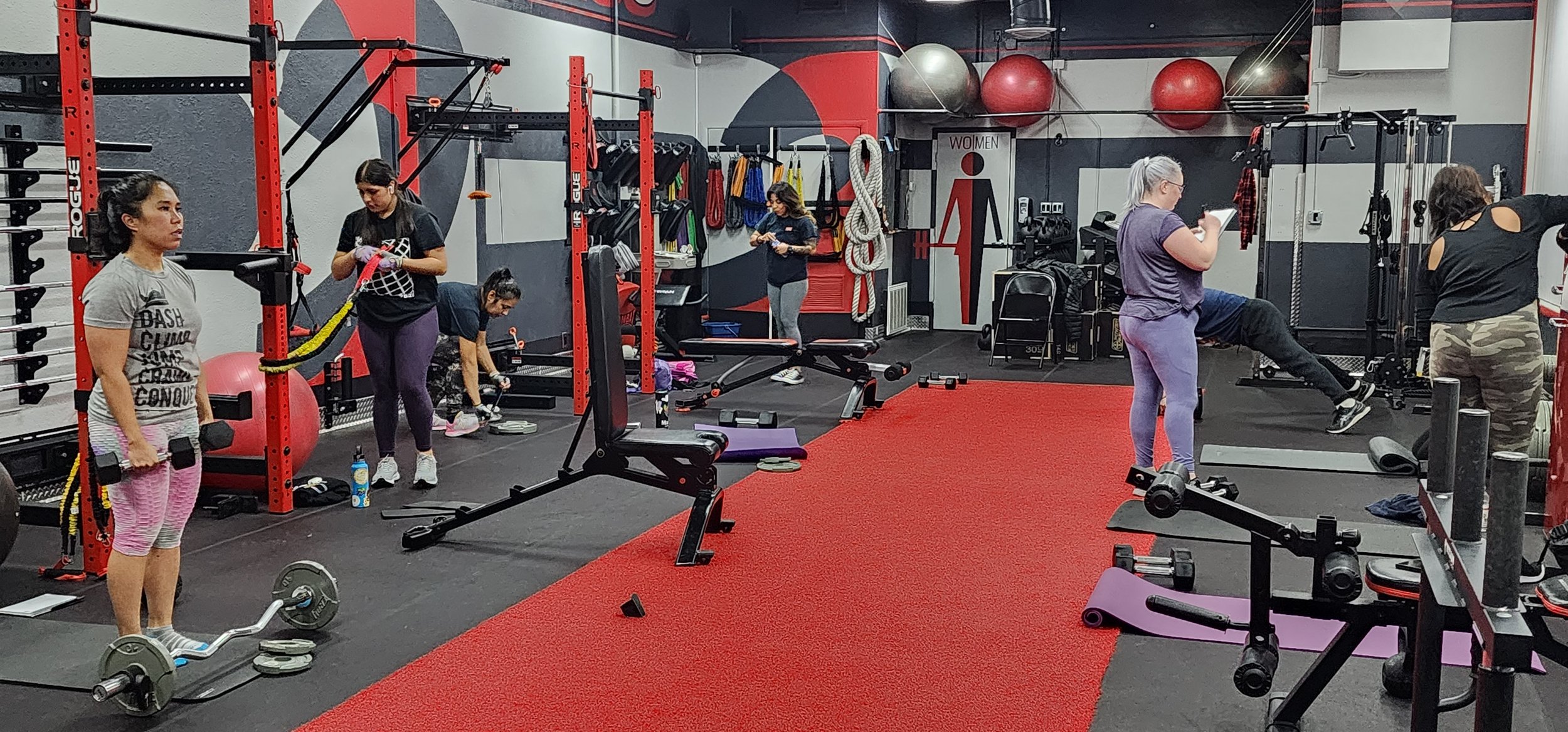 Private personal training gym floor at Dedicated 2 Fitness in Rodeo CA