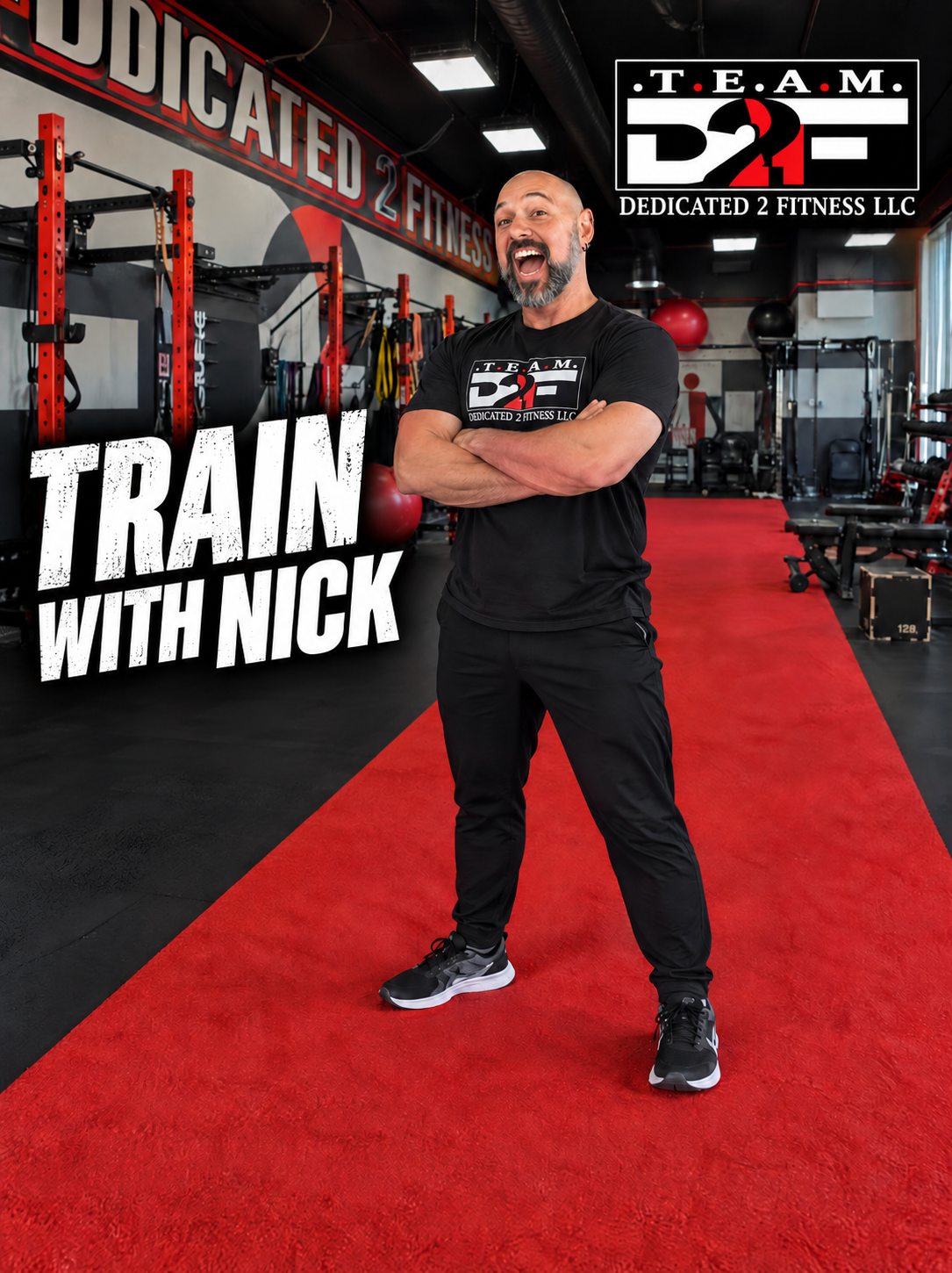 Nick Smith, personal trainer and founder of Dedicated 2 Fitness, inside his Rodeo gym